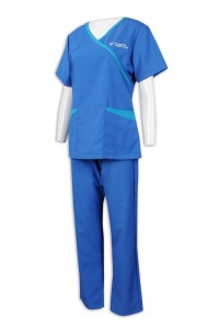 NU053 Customized female nurse uniform set Hospital Clinic staff uniform 65% polyester 35% cotton Clinic uniform supplier  hospital attendant uniform